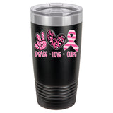 PEACE LOVE CURE-Breast Cancer Awareness