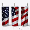 July 4th- Patriotic America Flag Tumbler